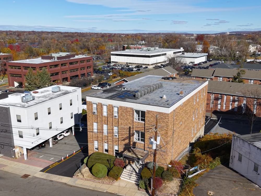 Aerial view of Leonia Business Center