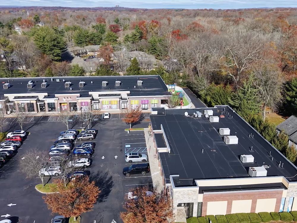 Aerial view of River Vale Plaza